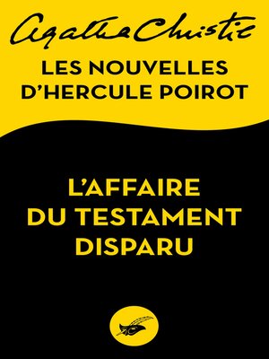 cover image of L'Affaire du testament disparu